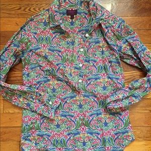 J. Crew button down. “Liberty art fabric”